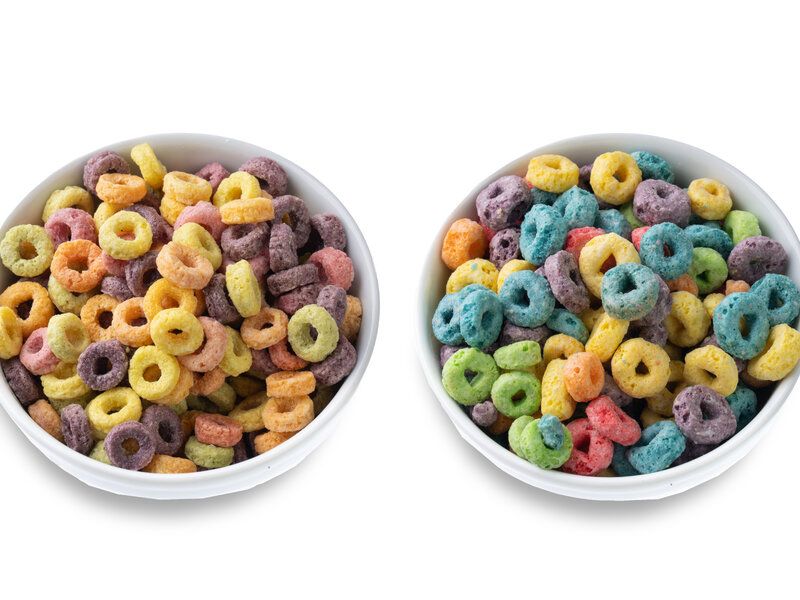 Colorful Breakfast Cereals