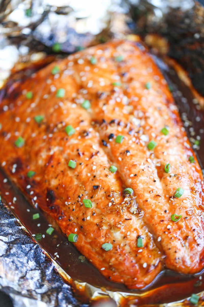 Baked Asian Salmon in Foil