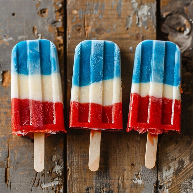 Red, White & Blue Popsicles