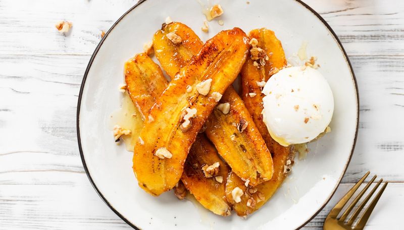 Air Fryer Caramelized Bananas