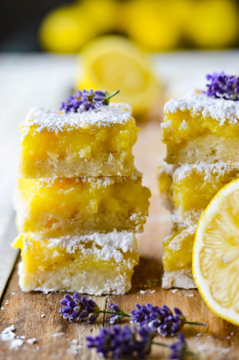 Lemon Lavender Bars