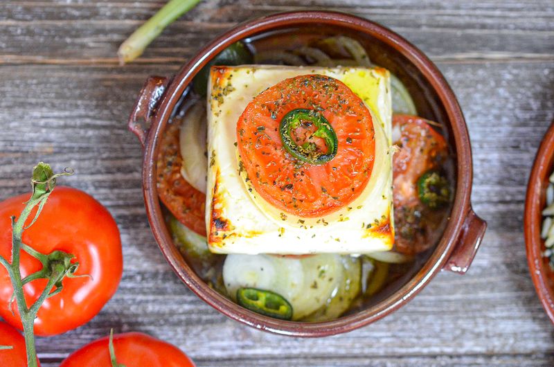 Bouyiourdi (Spicy Baked Feta)