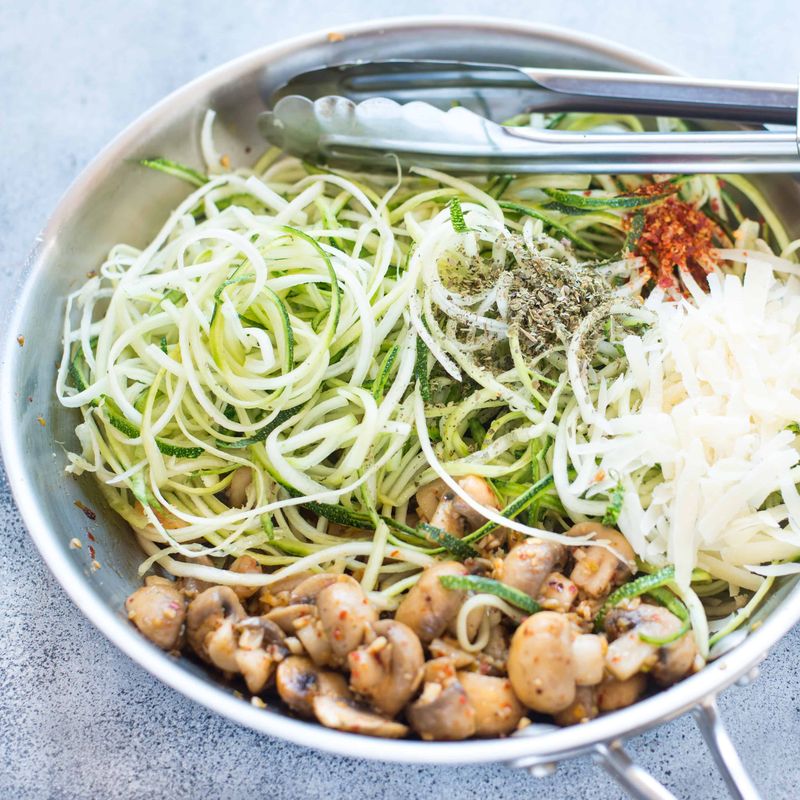 Pasta → Zucchini Noodles or Shirataki Noodles