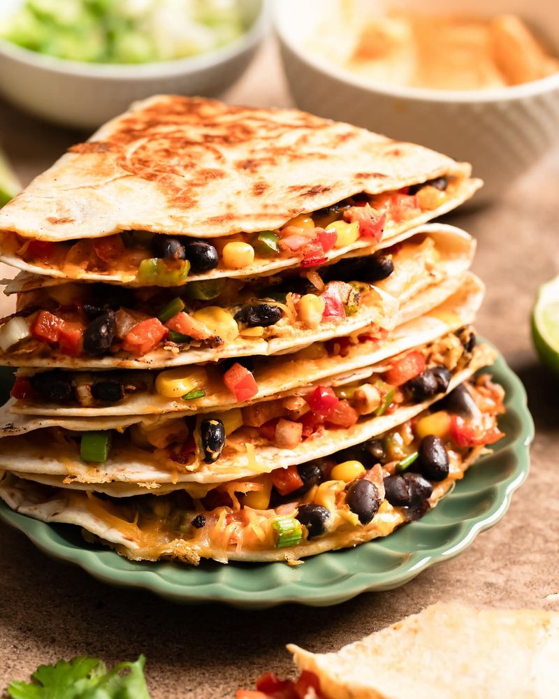 15-Minute Bean & Cheese Quesadillas
