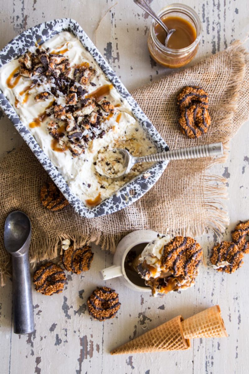 Caramel Coconut No-Churn Ice Cream