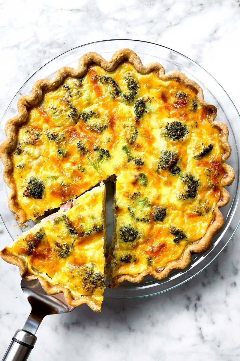 Broccoli and Ham Quiche