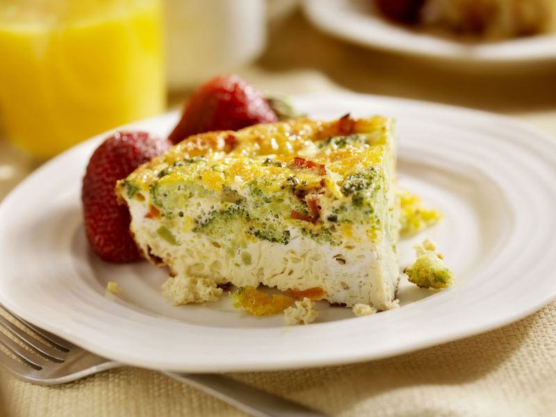 Broccoli and Cauliflower Frittata