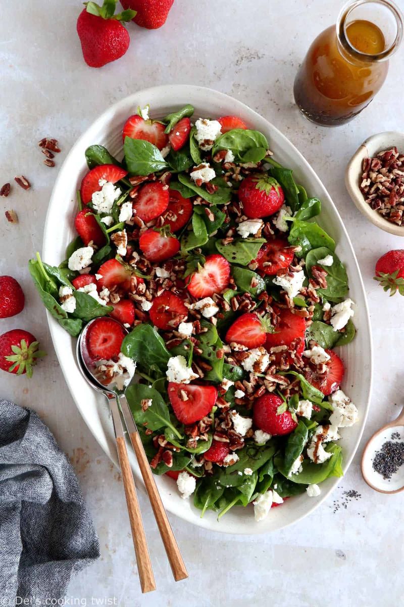 Strawberry Spinach Salad