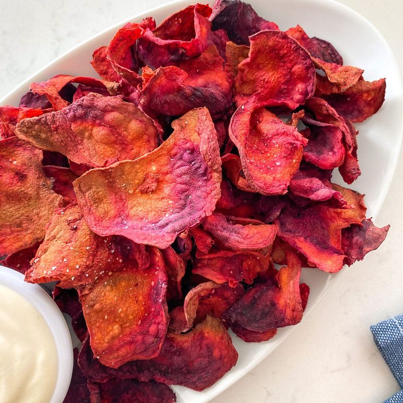 Beet Chips In The Air Fryer