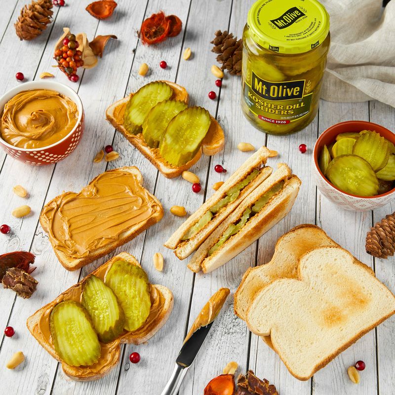 Peanut Butter & Pickle Sandwiches