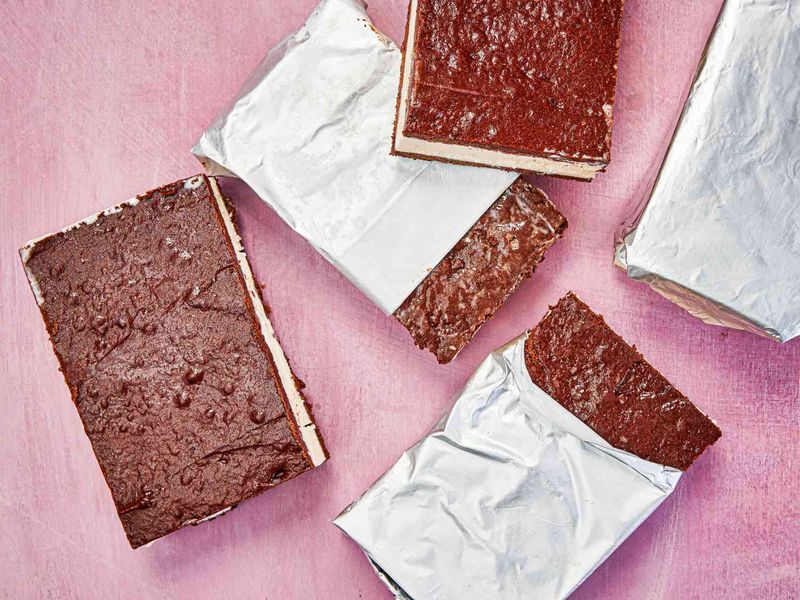 Ice Cream Sandwiches That Stuck to the Wrapper