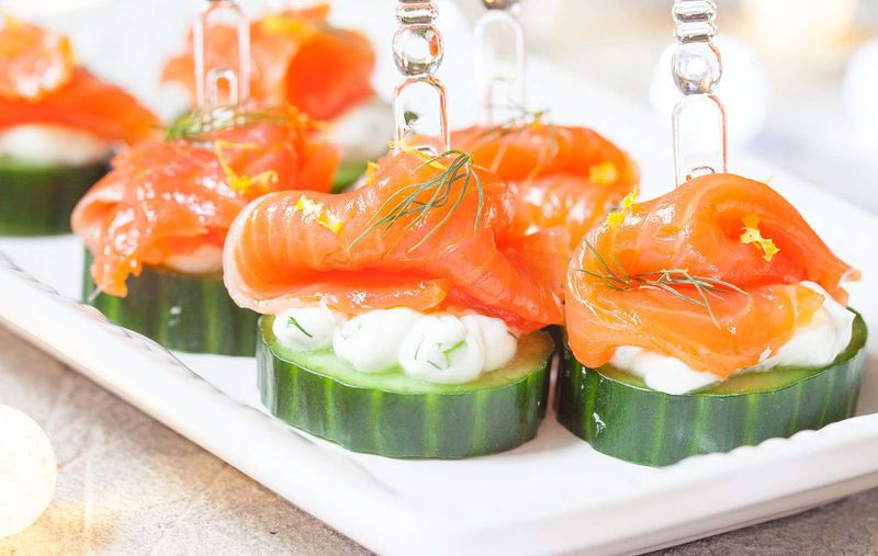 Cucumber Smoked Salmon Bites