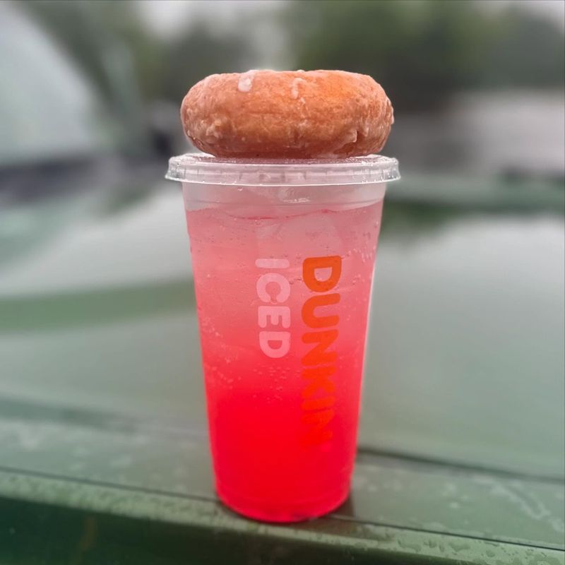 Dunkin's Pink Spritz Refresher