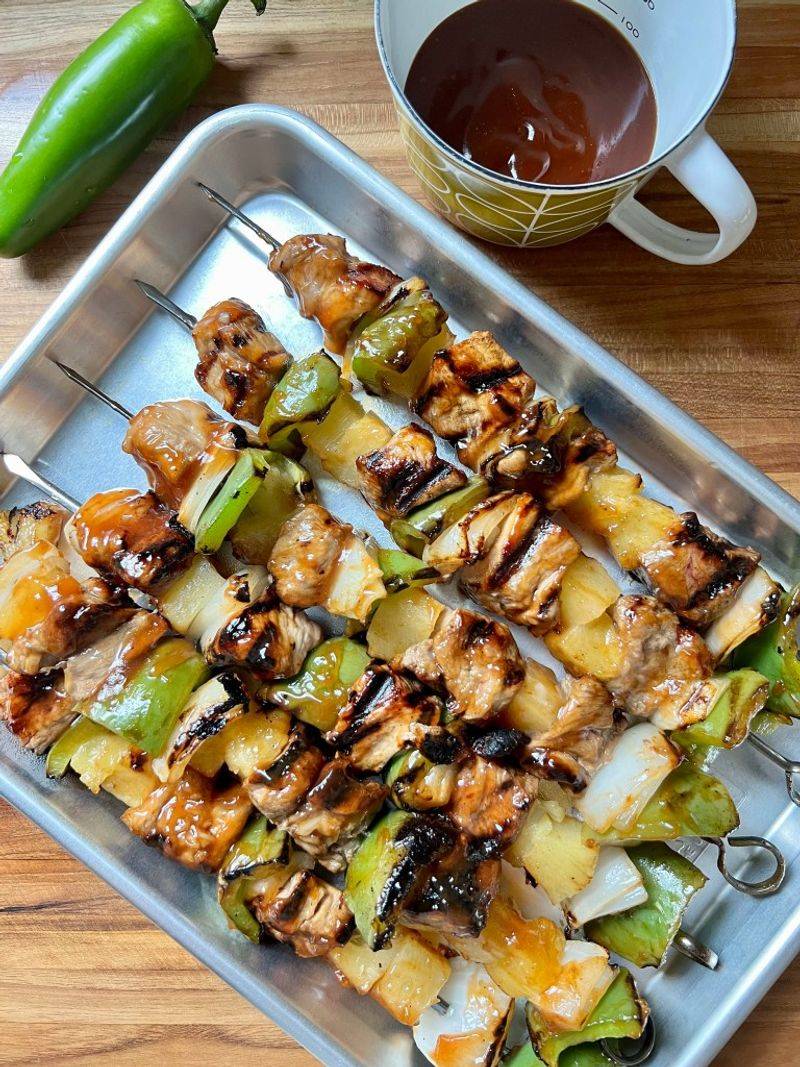Sweet and Sour Pork Kabobs