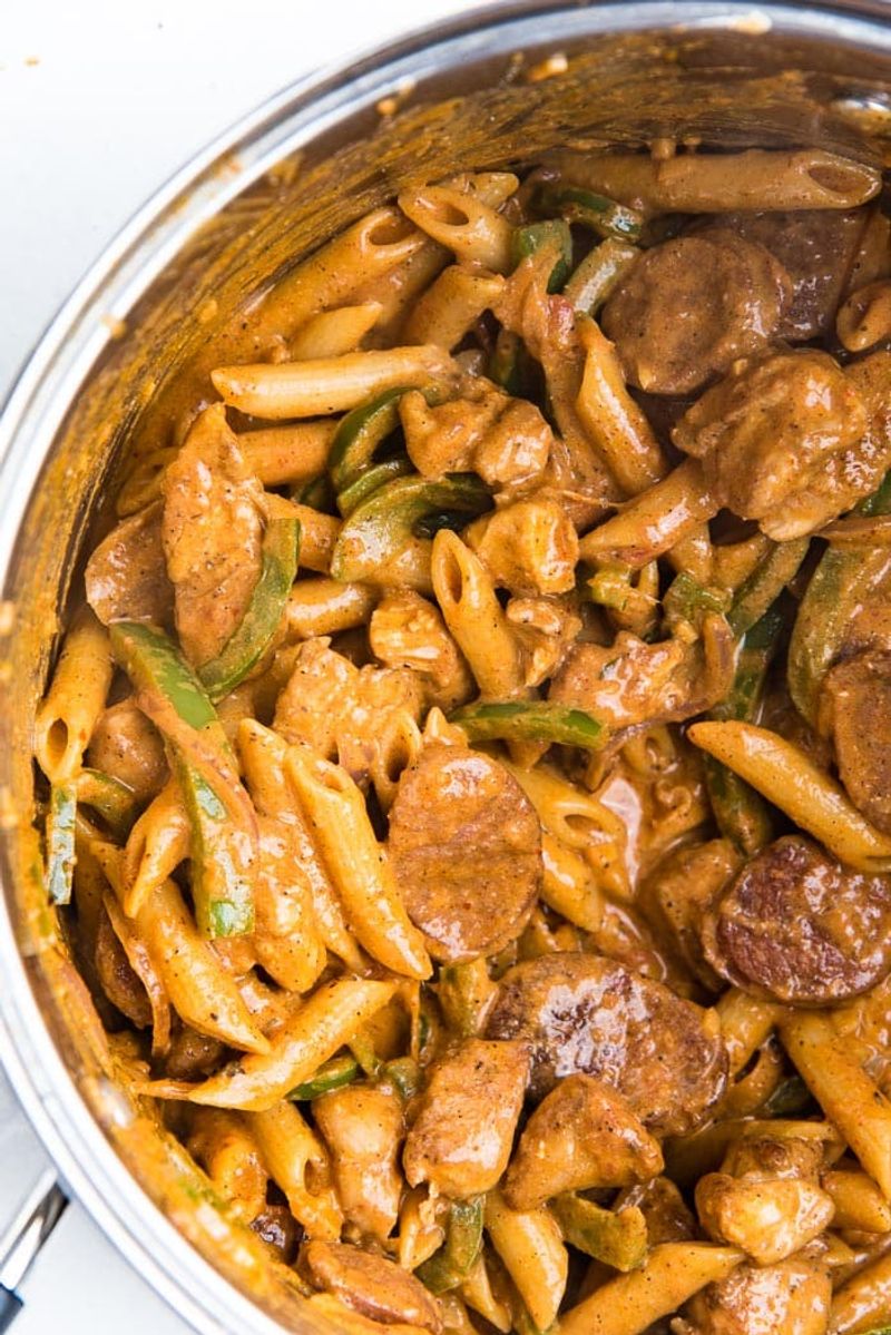 Creamy Cajun Chicken & Andouille Pasta