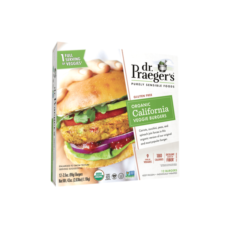 Dr. Praeger's Organic California Veggie Burgers: Plant Power Patties
