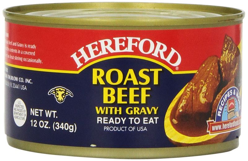 Canned Roast Beef in Gravy