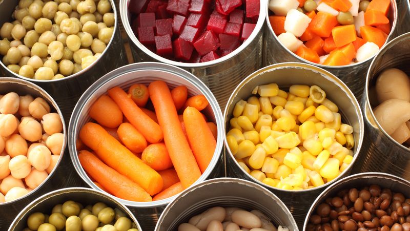 Canned Vegetables and Fruit