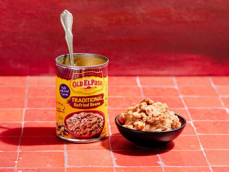 Canned Refried Beans with Lard