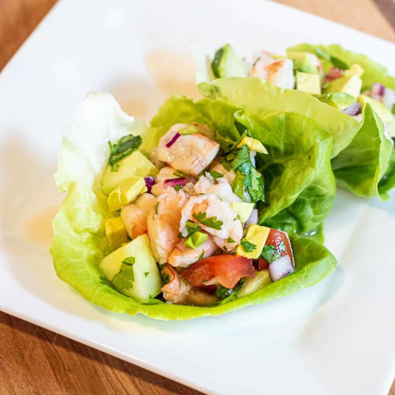 Ceviche Lettuce Tacos