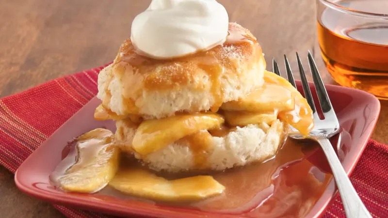 Caramel Apple Shortcake