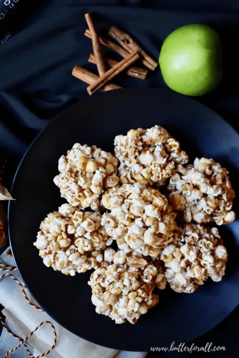 Caramel Apple Popcorn Balls