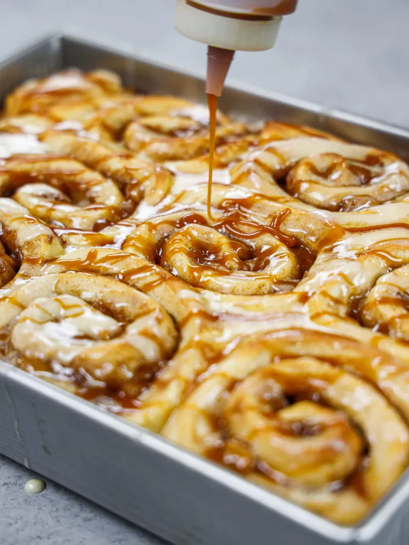Caramel Apple Cinnamon Rolls