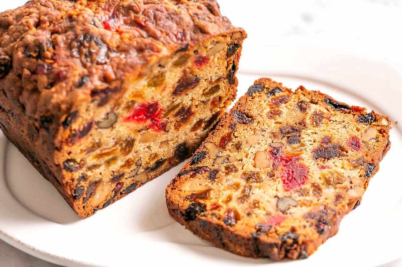 Fruitcake (especially the dense holiday variety)