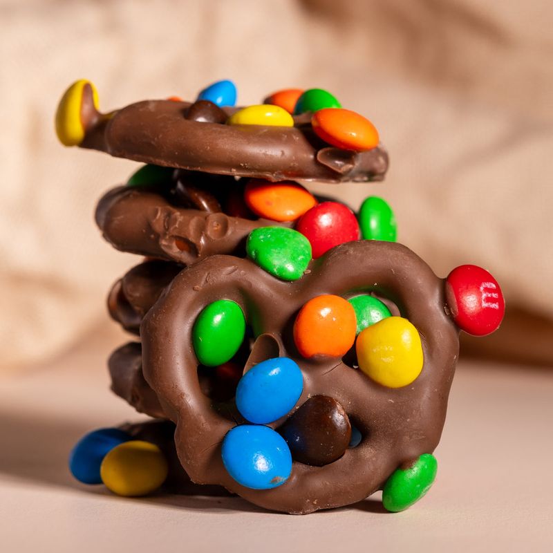 M&Ms with Pretzels