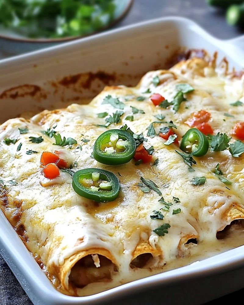 Cheesy Enchiladas with Cream of Mushroom Soup