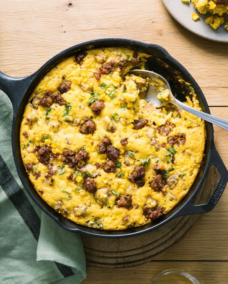 Savory Cornbread and Sausage Casserole
