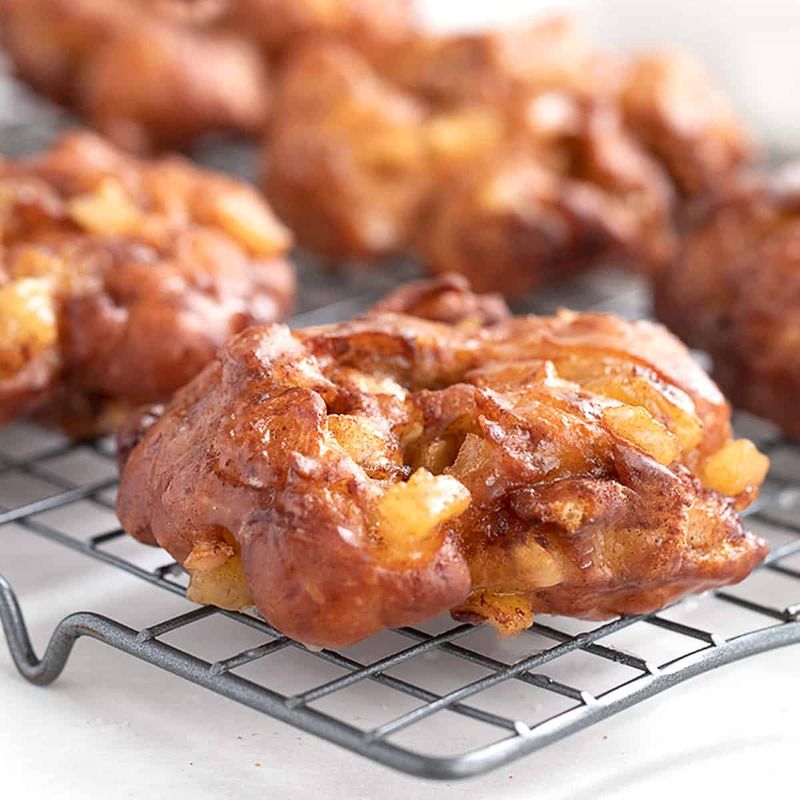 Cinnamon-Dusted Apple Fritters