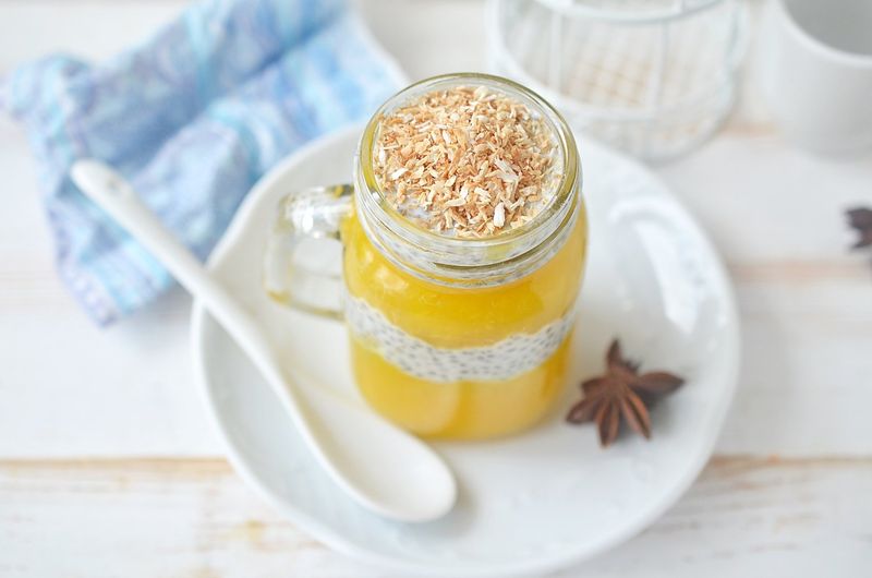 Chia Pudding with Mango Puree