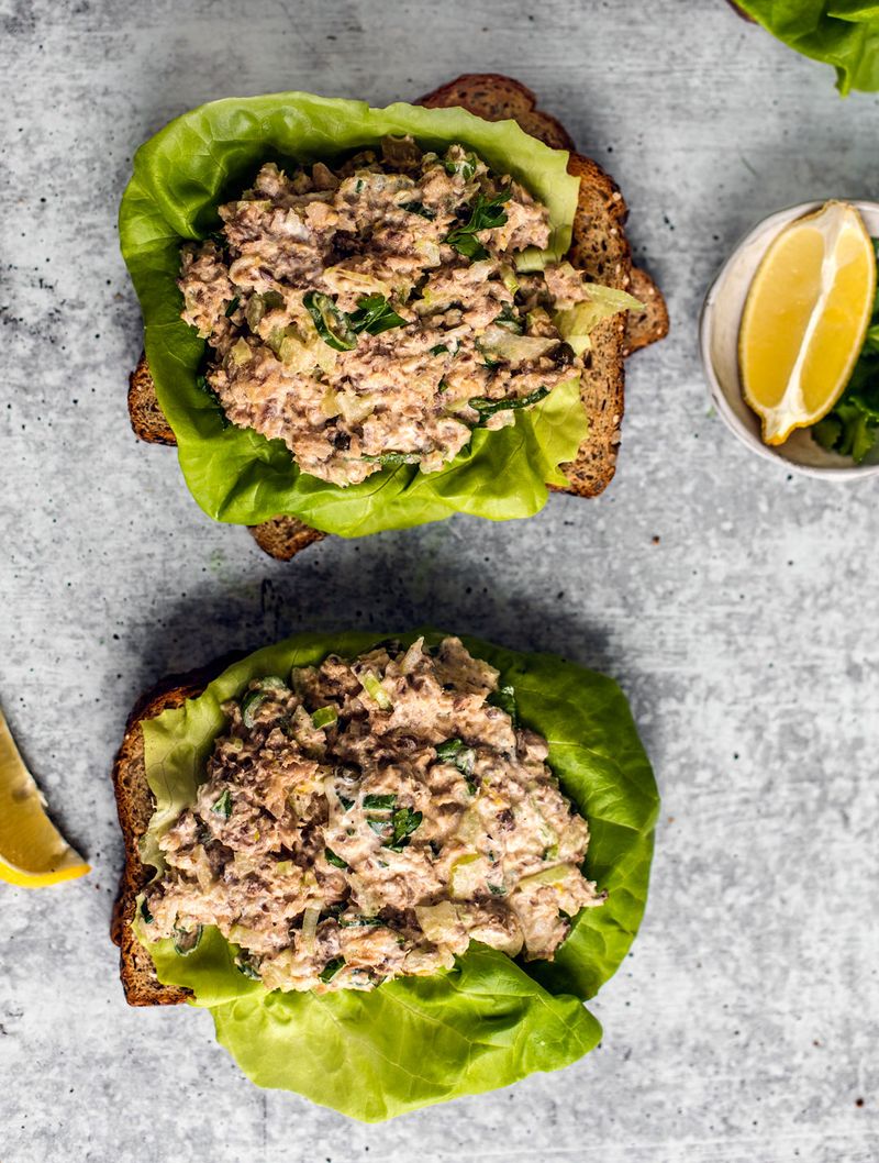 Sardine Salad Wraps