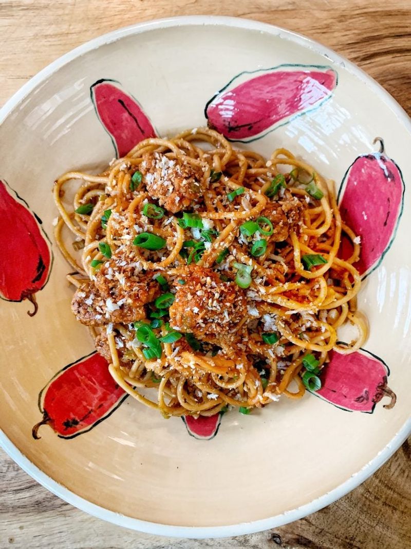 California Pizza Kitchen Kung Pao Spaghetti