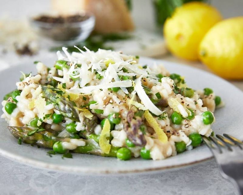 Asparagus and Pea Risotto