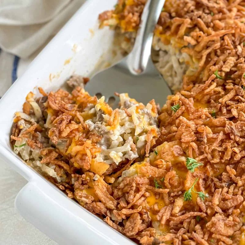Hamburger Hash Brown Casserole