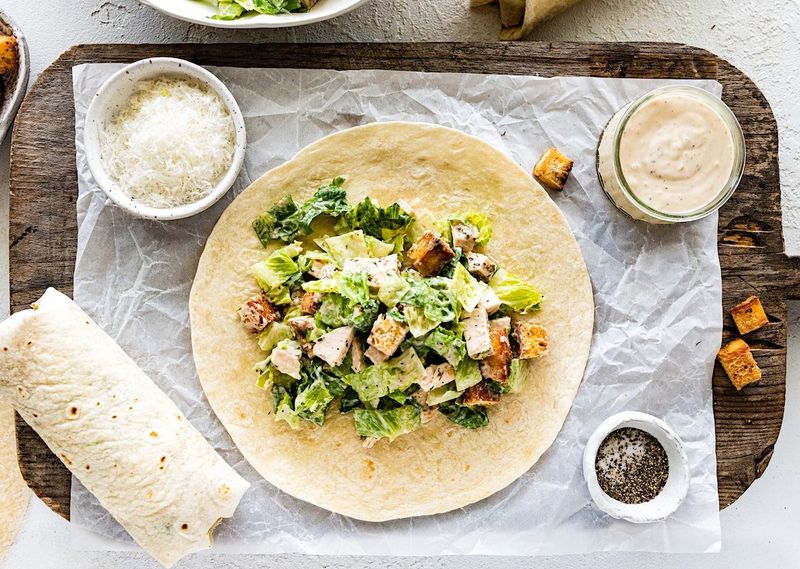 Chicken Caesar Wraps
