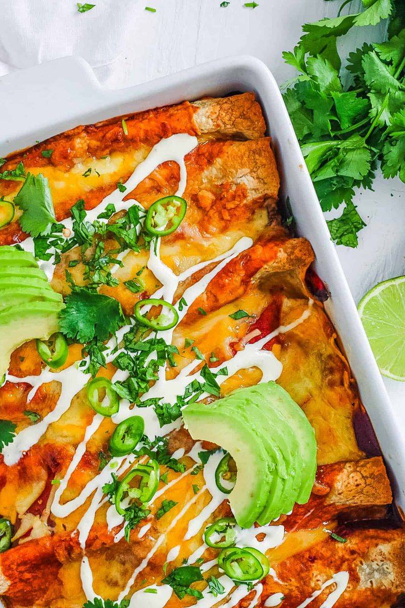 Low Carb Enchiladas with Chicken