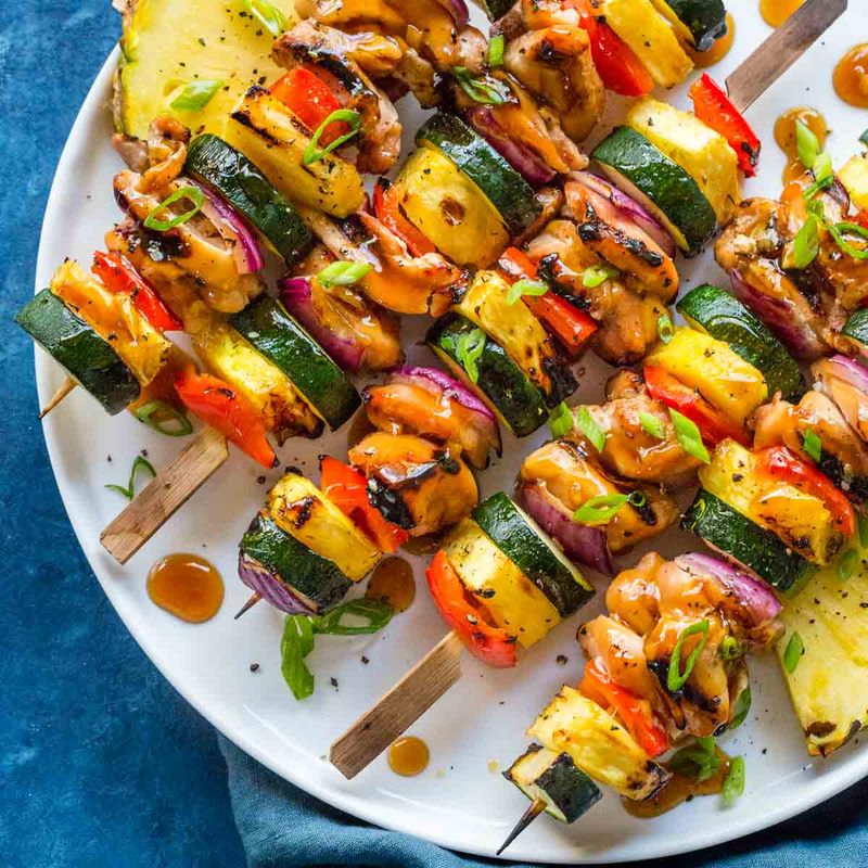 Hawaiian Chicken Skewers