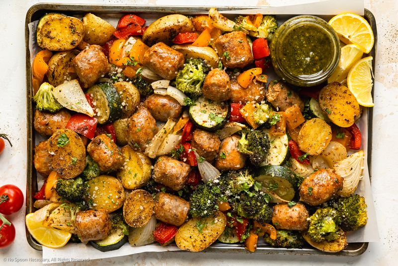 Sheet Pan Sausage Dinner