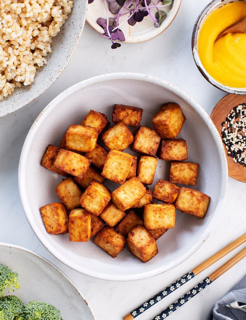 Baked Tofu Without Grain or Veggies