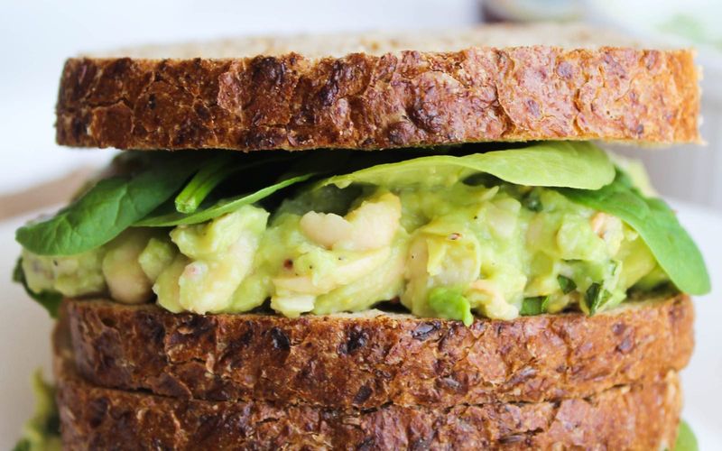 White Bean & Avocado Sandwich