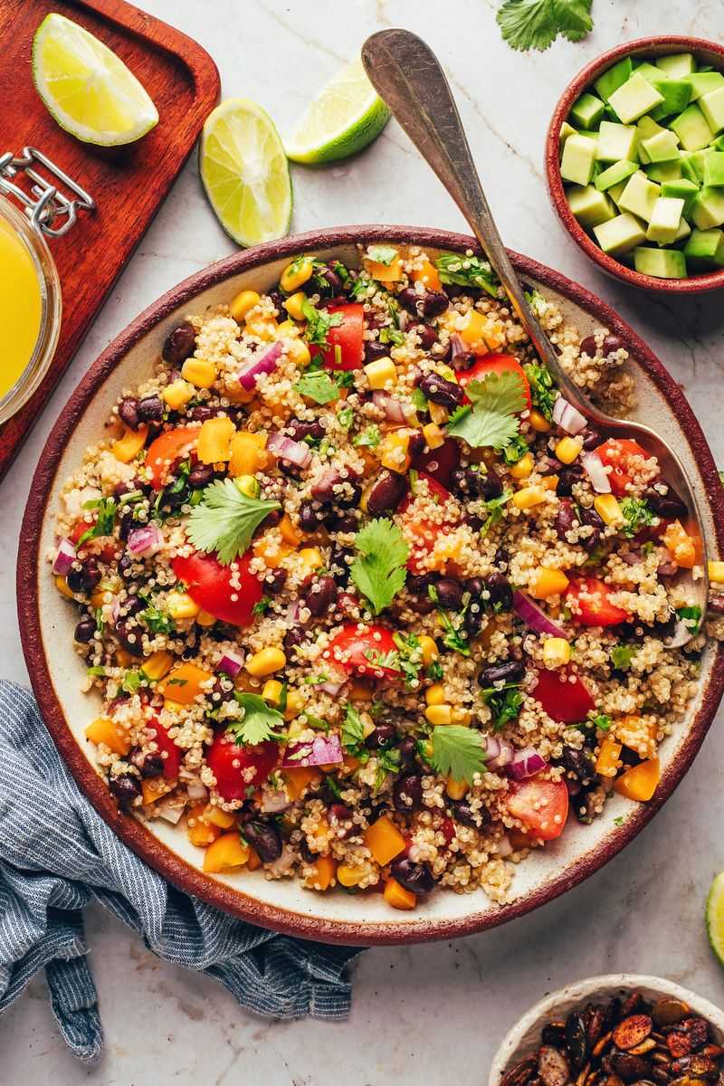 Rainbow Veggie Black Bean-Quinoa Salad