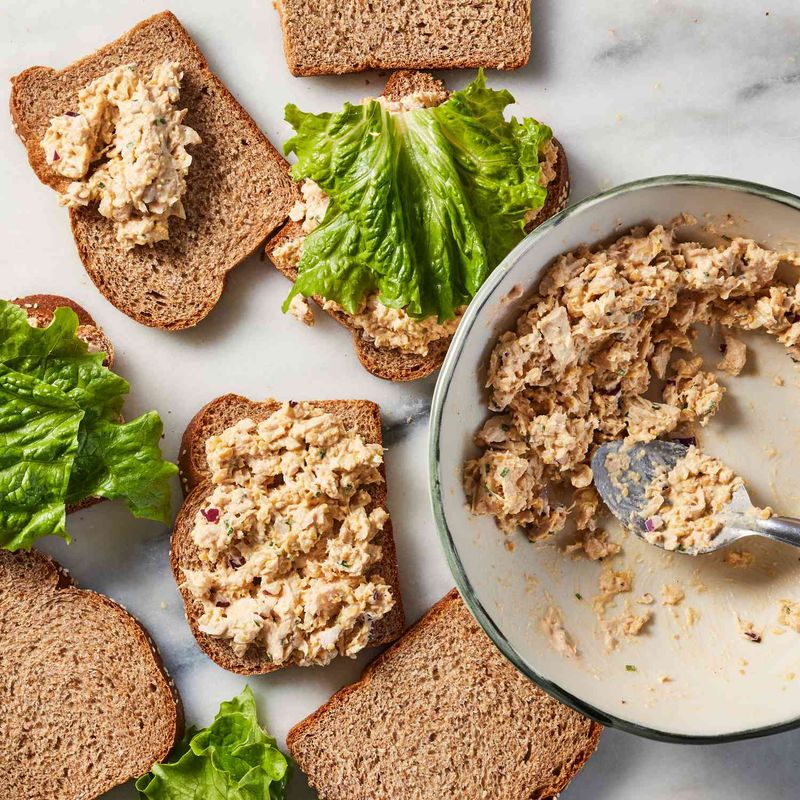 Tuna & Chickpea Salad Sandwich