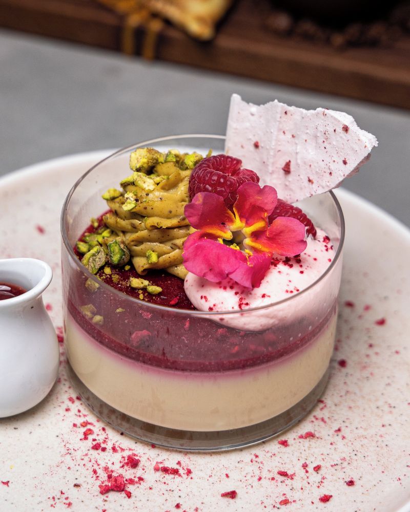 Rose Water Panna Cotta