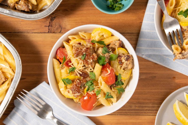 Penne with Roasted Radishes and Lemon Butter