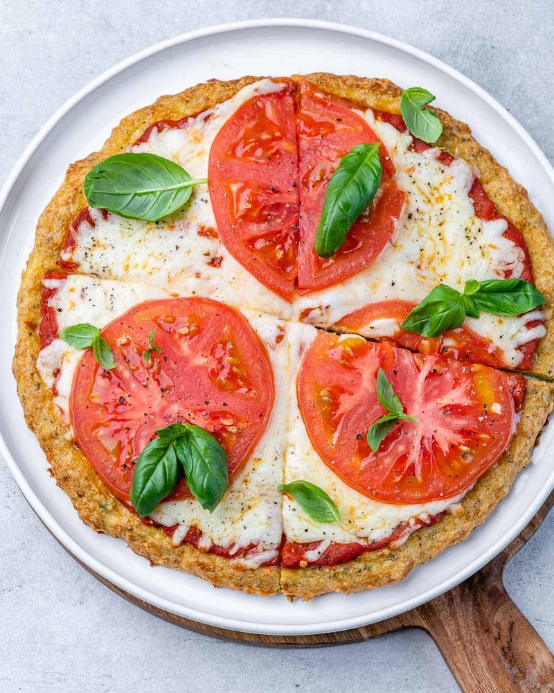 Pizza Crust → Cauliflower Crust or Chicken Crust
