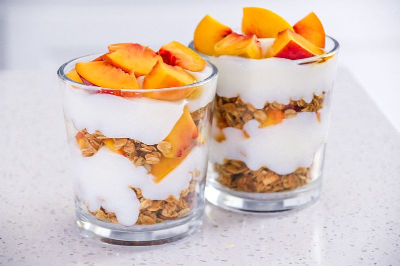 Peach Cobbler Parfait