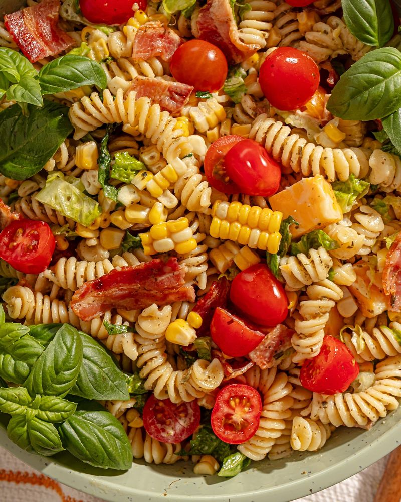 Rotini Pasta Salad With Ranch
